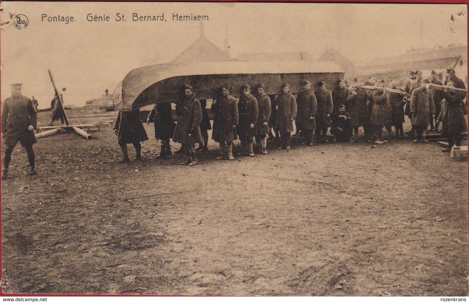 Hemixem Hemiksem Genie St Bernard Pontage Pontonniers Belgian Army Armee Belge Military Ponton Schelde (beschadigd) - Hemiksem