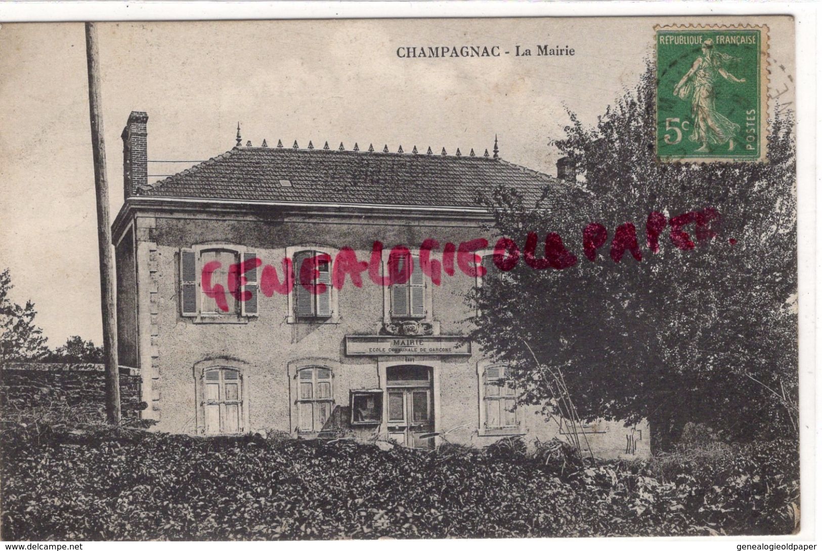 24 - CHAMPAGNAC - LA MAIRIE - Autres & Non Classés