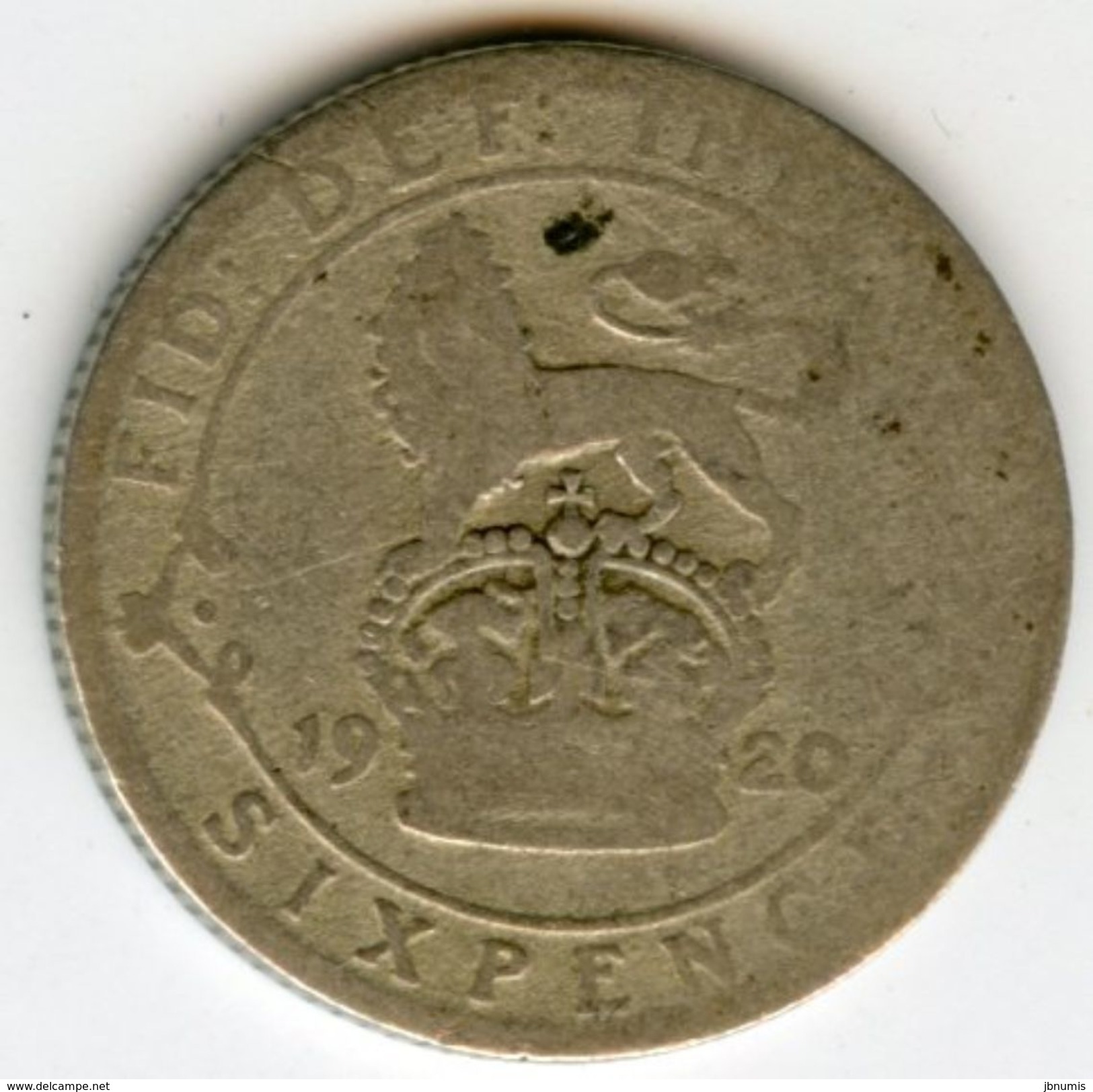 Grande Bretagne Great Britain 6 Pence 1920 KM 815a.1 - H. 6 Pence