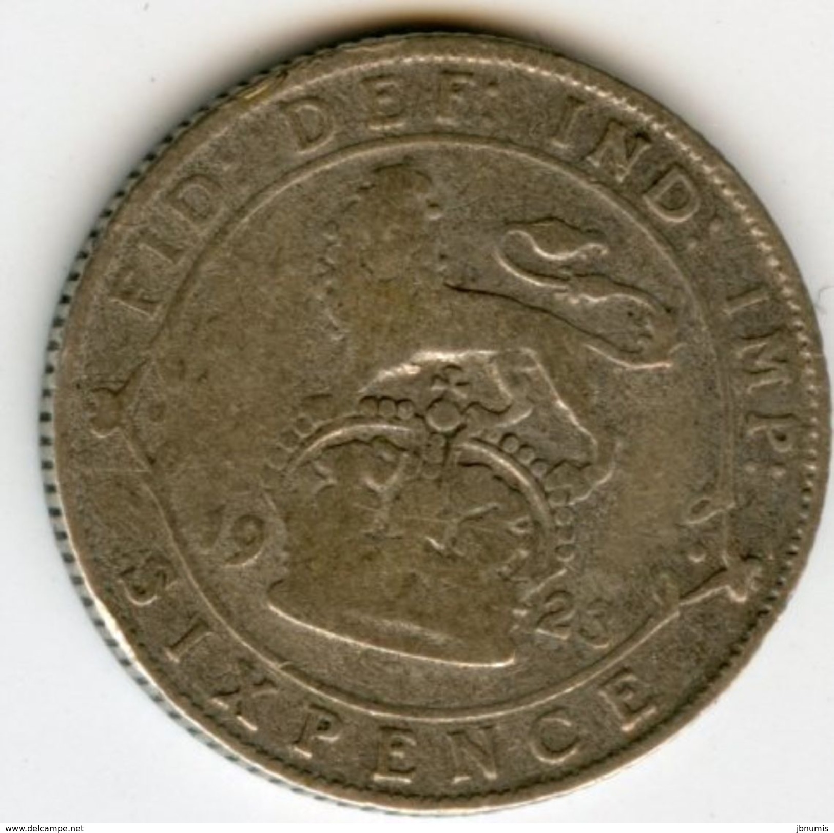 Grande Bretagne Great Britain 6 Pence 1923 KM 815a.1 - H. 6 Pence