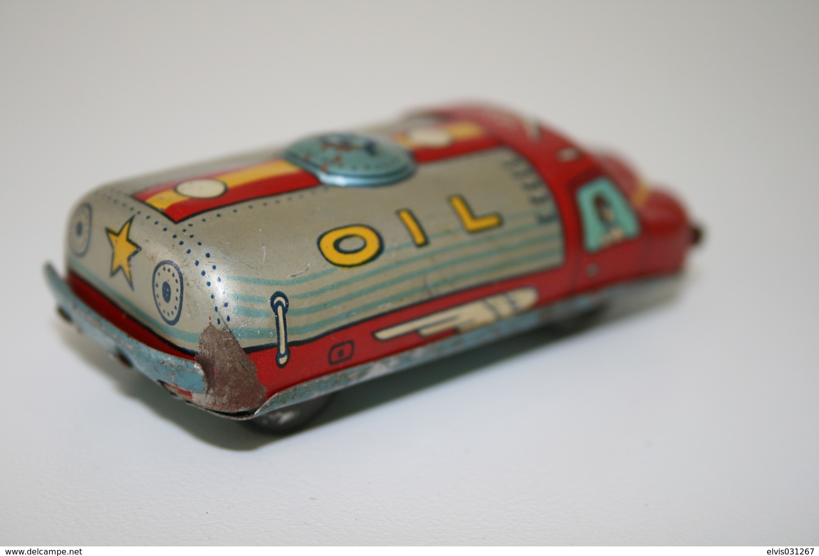 Vintage TIN TOY CAR : Maker UNKNOWN - GASOLIN OIL TANKER - 7,5cm - JAPAN - 1950's - - Collectors Et Insolites - Toutes Marques