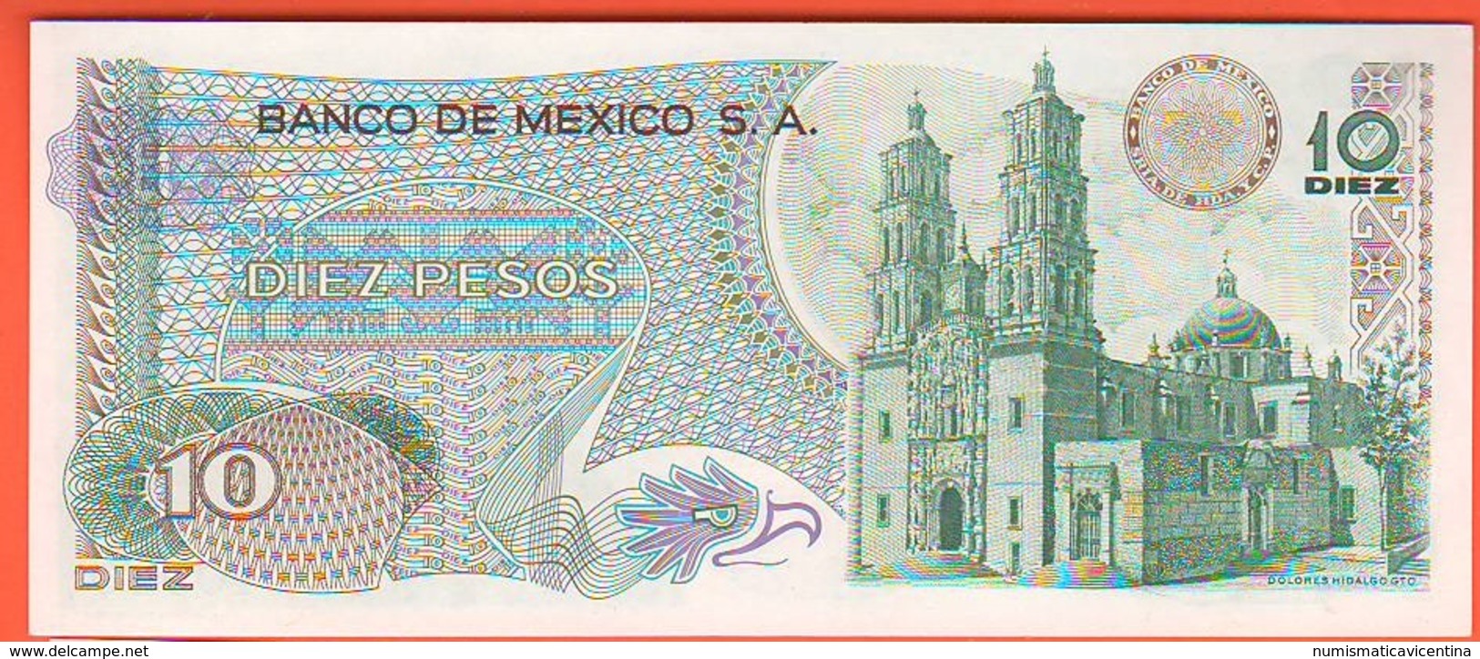 Mexico Diez 10 Pesos  1977 - Messico