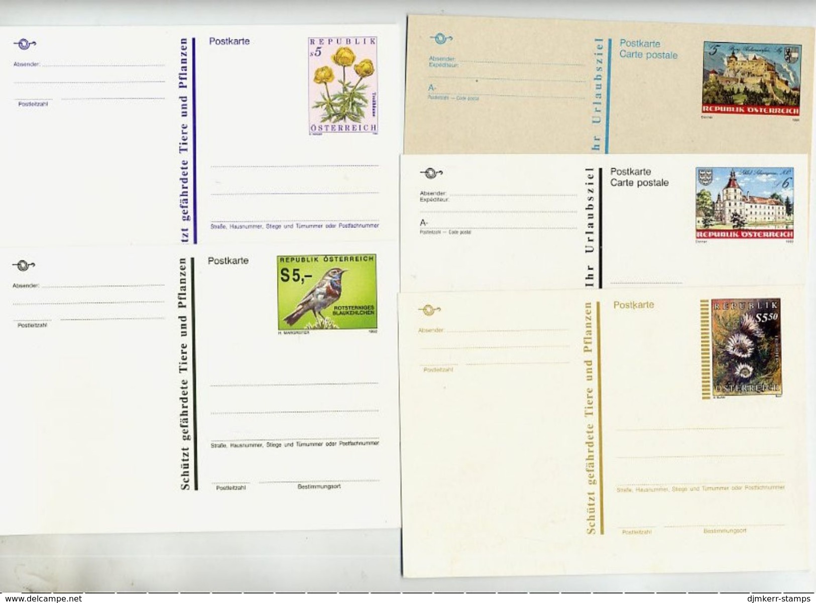 AUSTRIA 1975-97 Seventeen Stationery Cards. Unused - Other & Unclassified