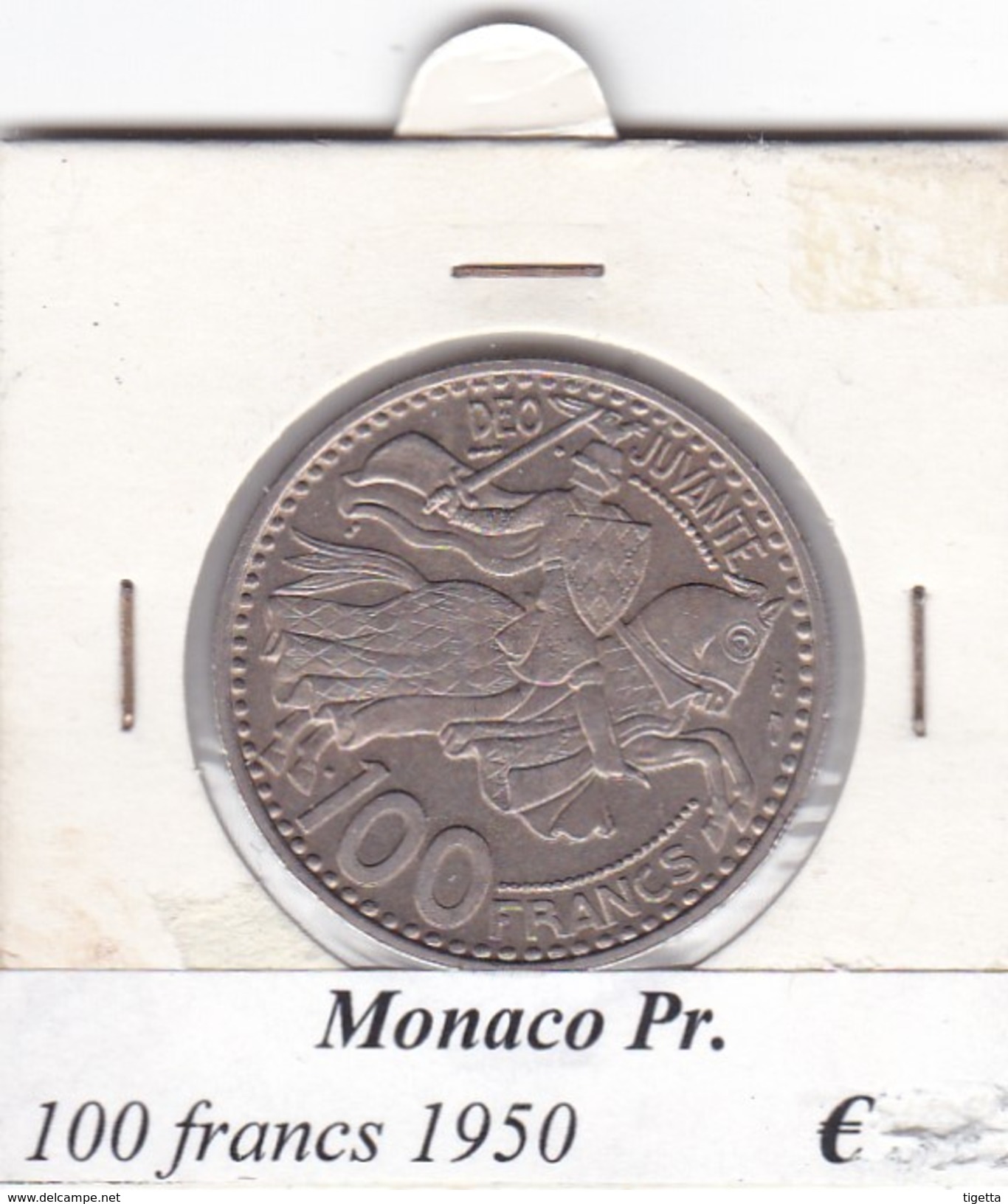 MONACO   100 FRANCS   ANNO 1950  COME DA FOTO - 1949-1956 Oude Frank