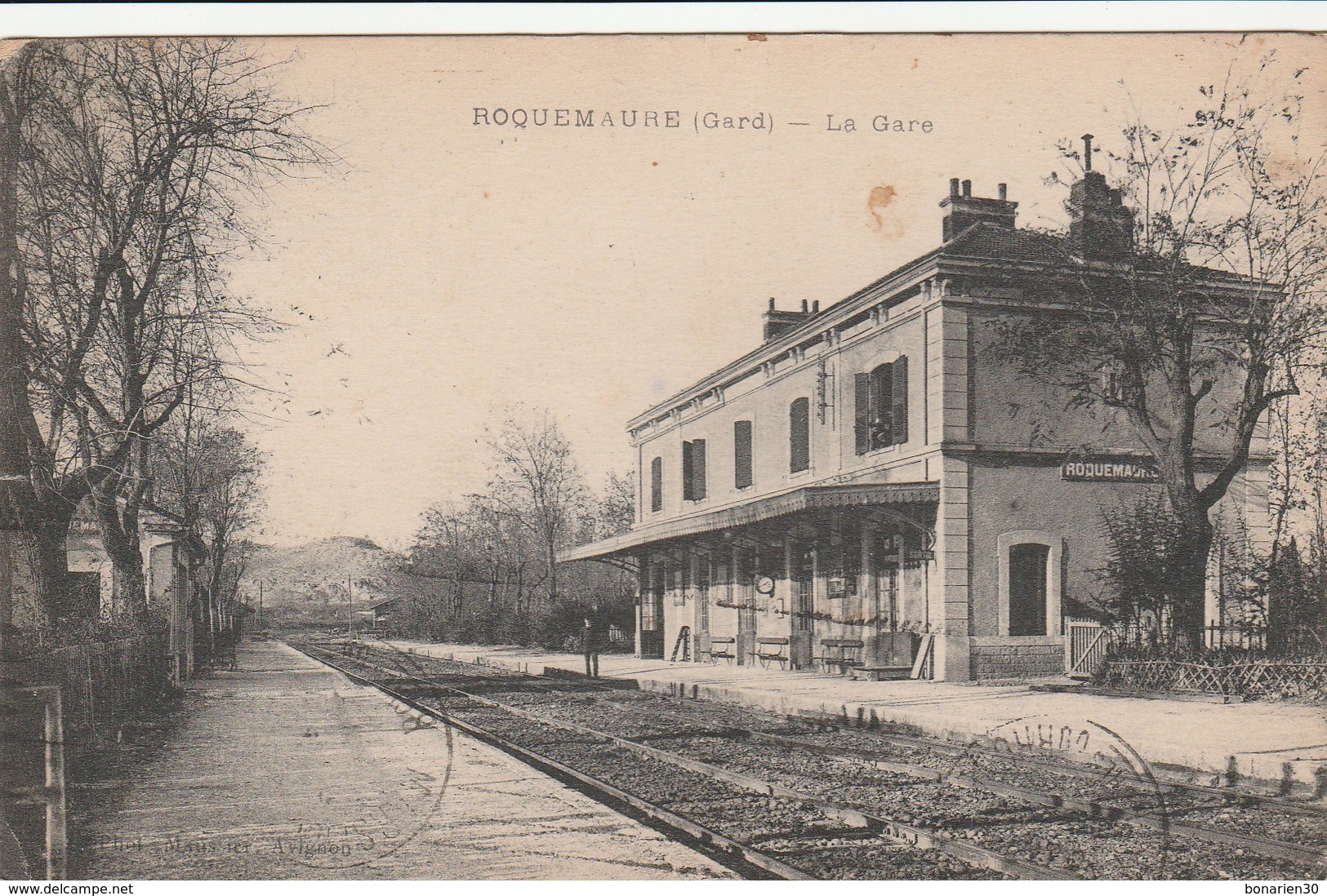 CPA  30 ROQUEMAURE  LA GARE - Roquemaure