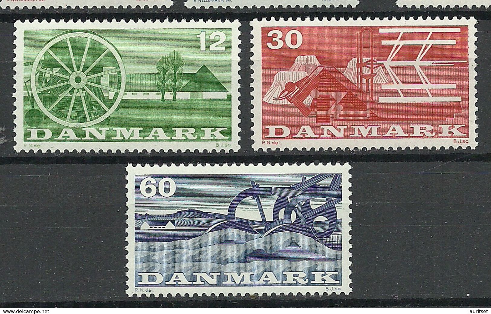 DENMARK Dänemark 1960 Michel 378 - 380 * - Nuevos