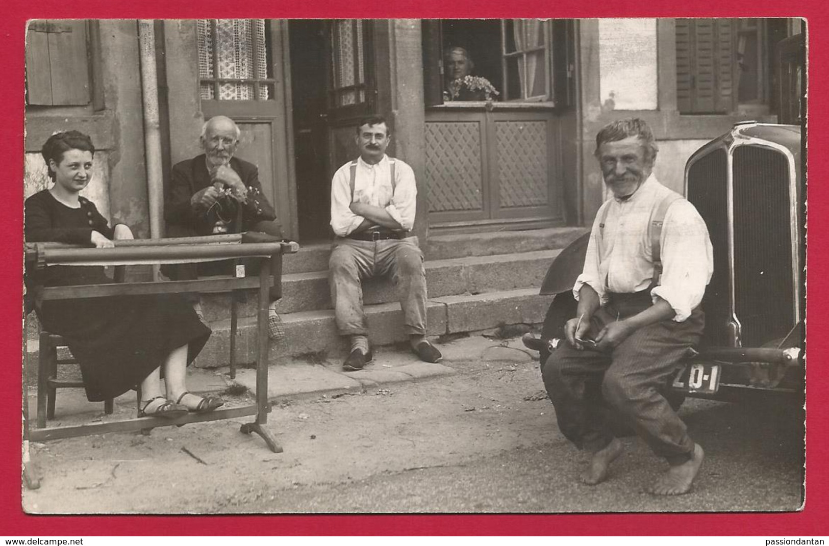 Carte Photo Tendon - Le Petit Bannerot - Le Sieur Cosson Qui Marchait Pieds Nus Par Souci D'économie - Autres & Non Classés