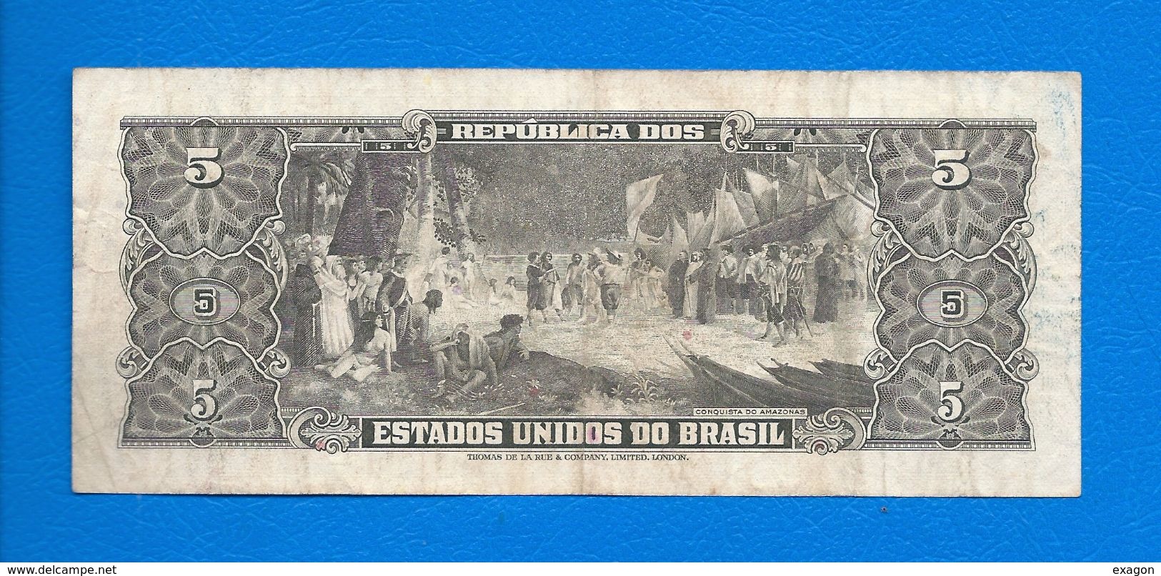 N.  1  Banconota  Da 5  CINCO CRUZEIROS   -  BRASILE  -  Anno 1965. - Brasilien