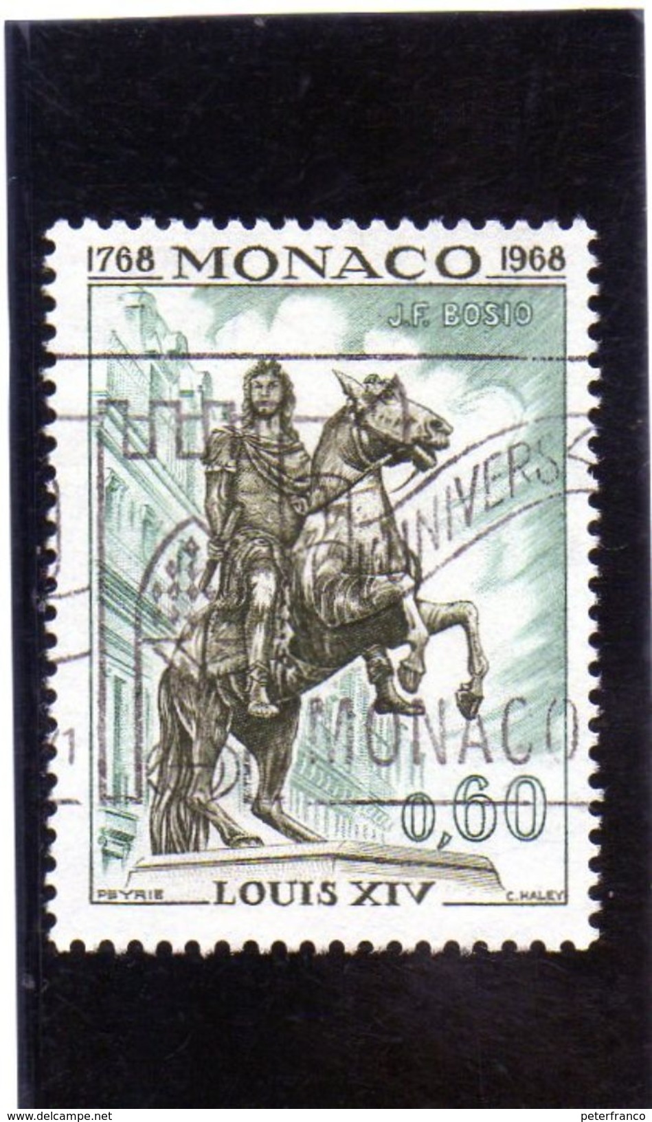 1968 Monaco - Statua Di Luigi XIV - Oblitérés