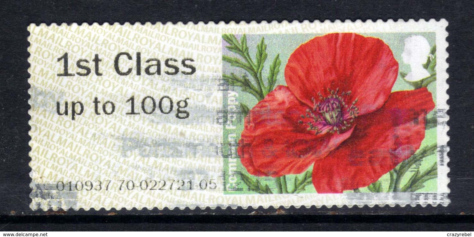 GB 2015 QE2  1st Class Up To 100gms Post & Go Common Poppy SG FS137  ( T470 ) - Post & Go (distributeurs)
