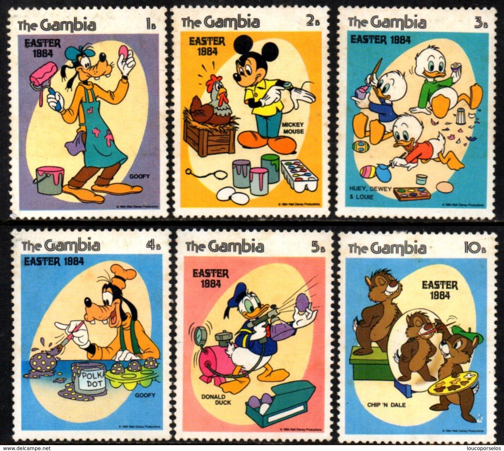 04693 Gambia 501/06 Personagens Da Disney N - Gambia (1965-...)