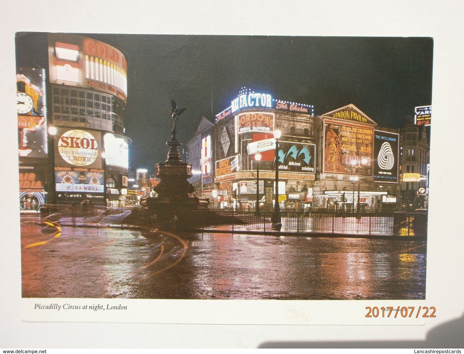 Postcard Piccadilly Circus At Night London By Kardorama My Ref B21605 - Piccadilly Circus