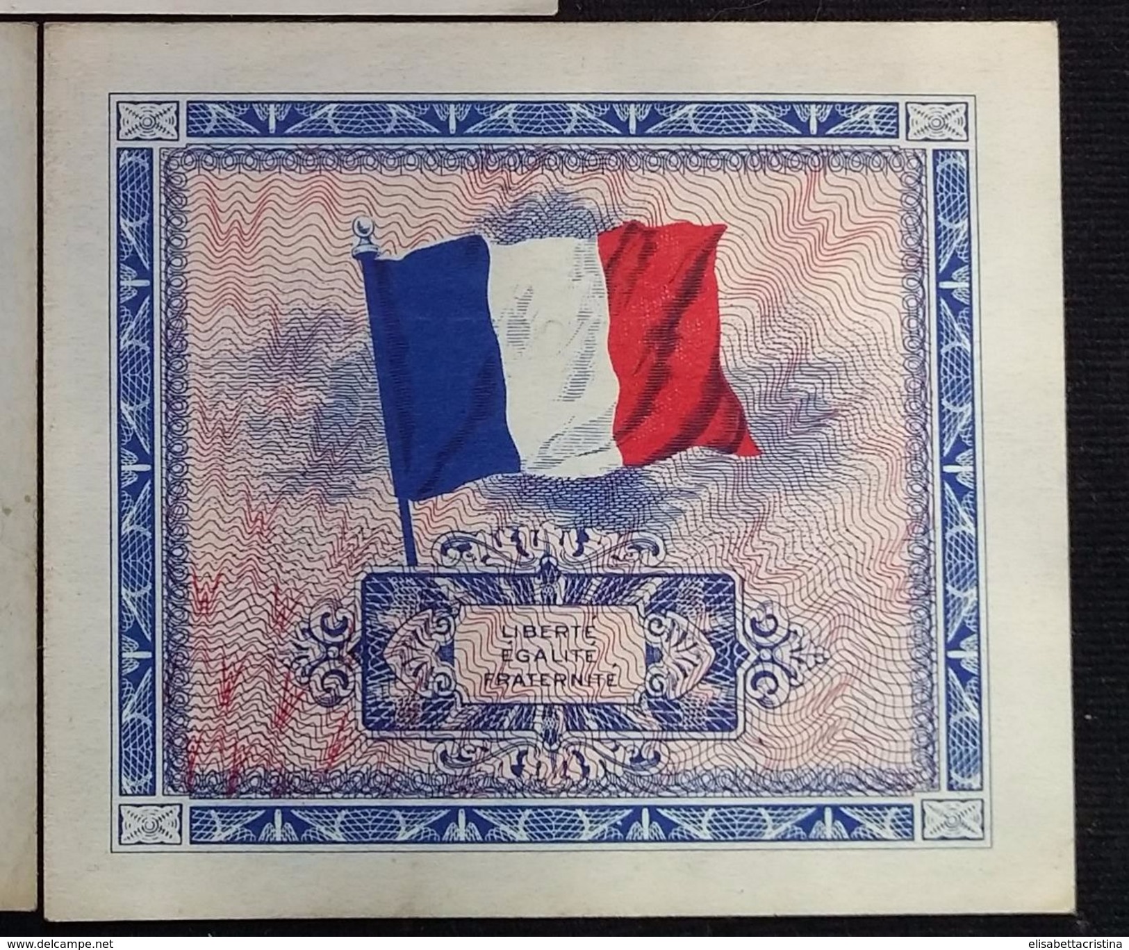 Lotto 2 Banconote 2 E 5 Franchi Occupazione Americana 1944 - 1944 Bandiera/Francia