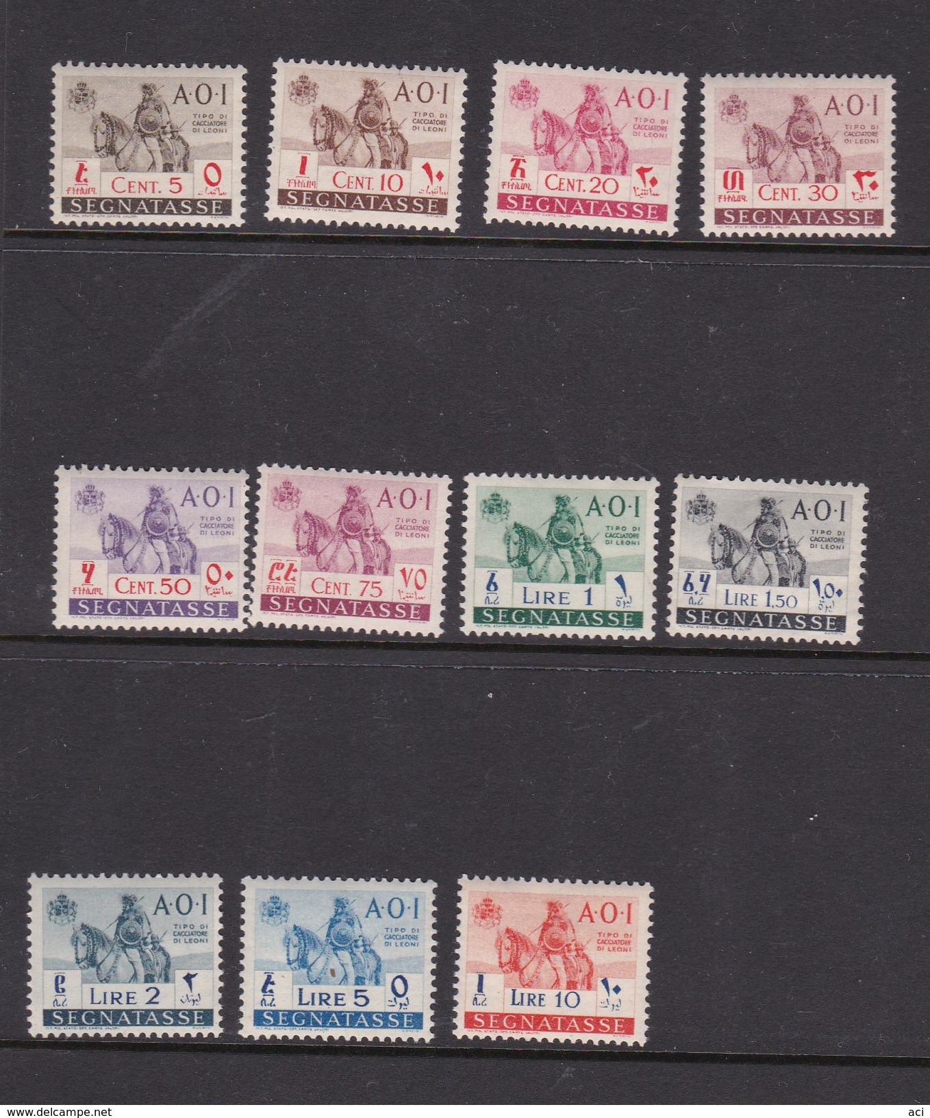 Italy-colonies And Territories-Eastern Africa 1940 Postage Due Mint Hinged Set - Italian Eastern Africa