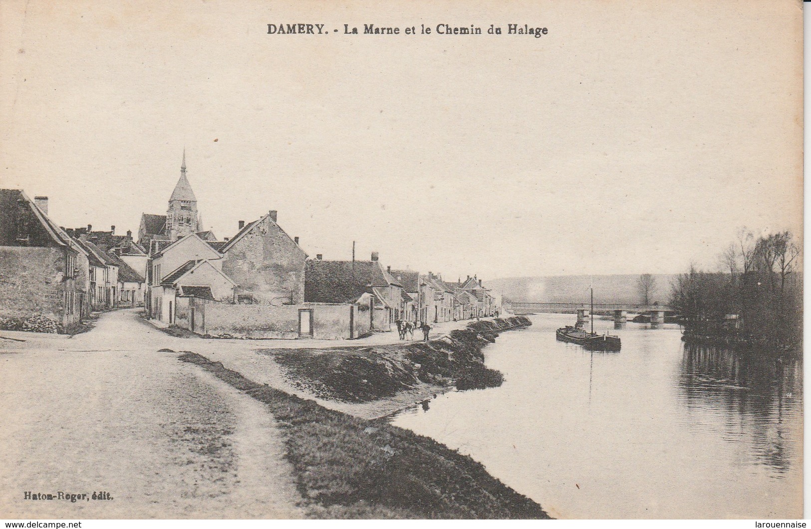 51 - DAMERY - La Marne Et Chemin De Halage - Autres & Non Classés