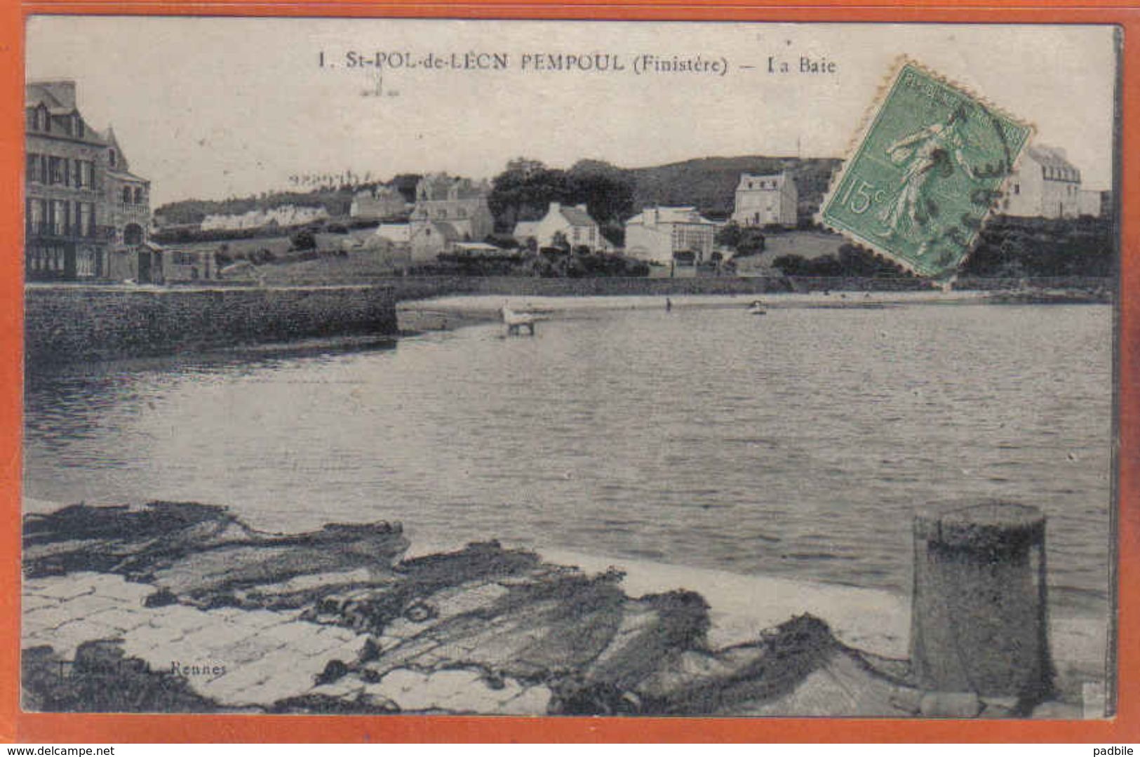 Carte Postale 29. Saint-Pol-de-Léon Pempoul  La Baie  Trés  Beau Plan - Saint-Pol-de-Léon