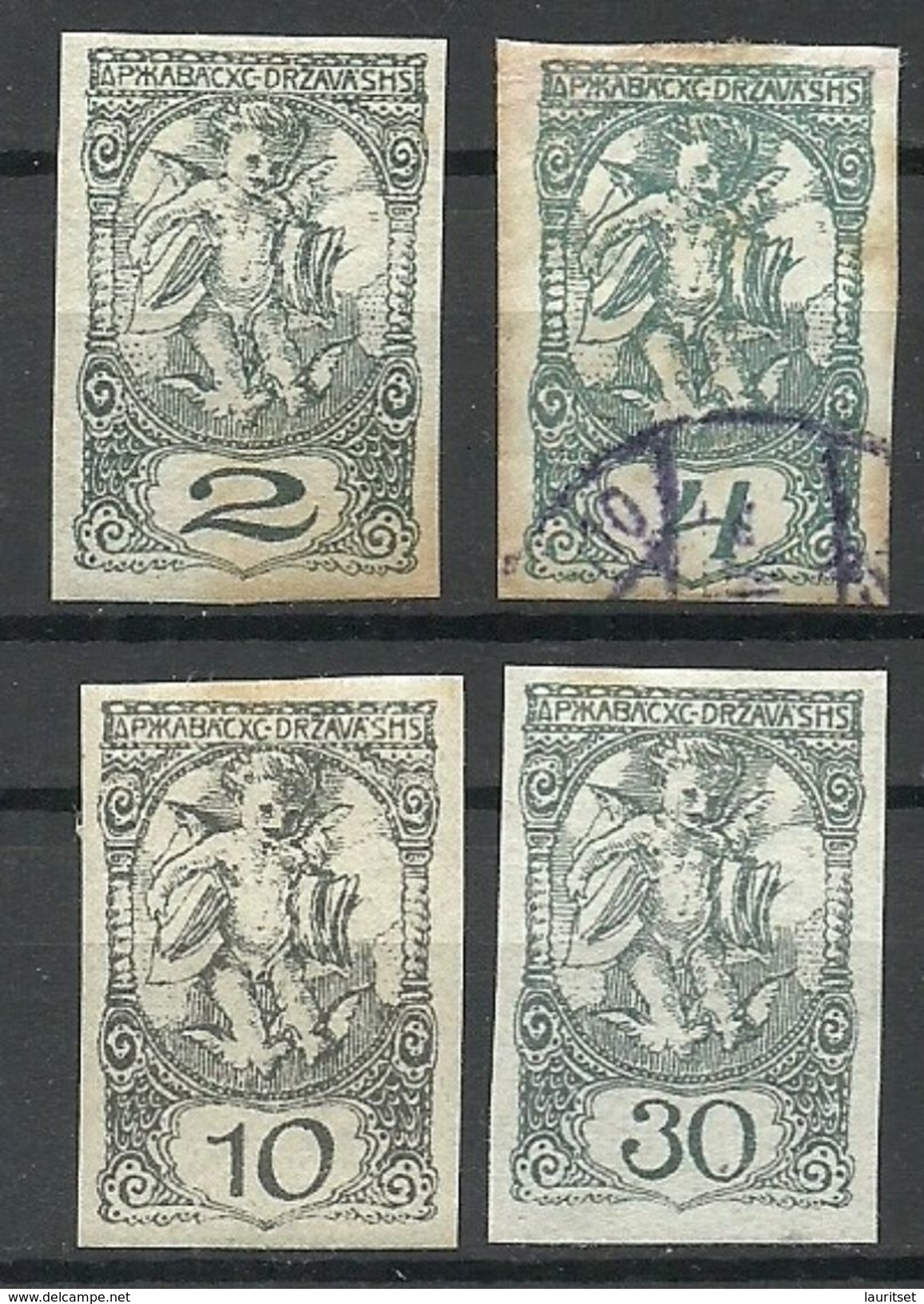 JUGOSLAWIA 1919 Michel 113 - 114 & 116 - 117 */o - Used Stamps