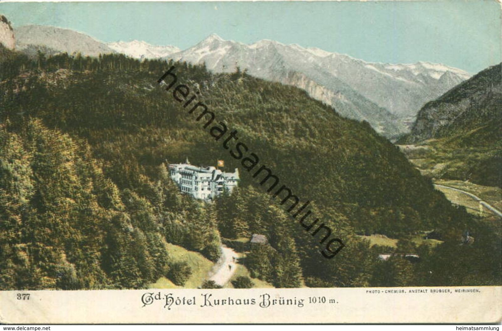 Brünig - Hotel Kurhaus - Verlag Brügger Meiringen - Brügg