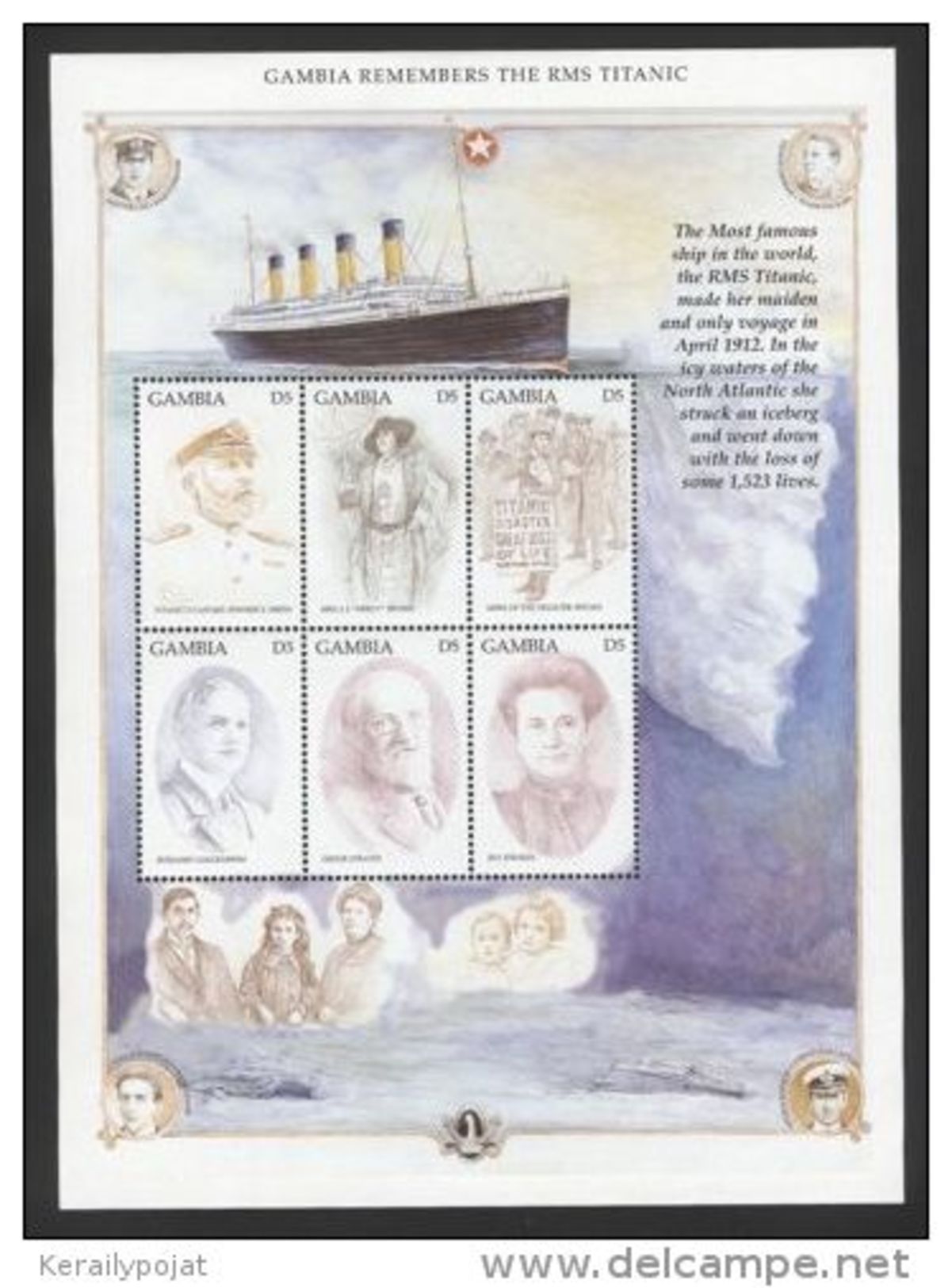 Gambia - 1998 Titanic Kleinbogen MNH__(FIL-10751) - Gambia (1965-...)