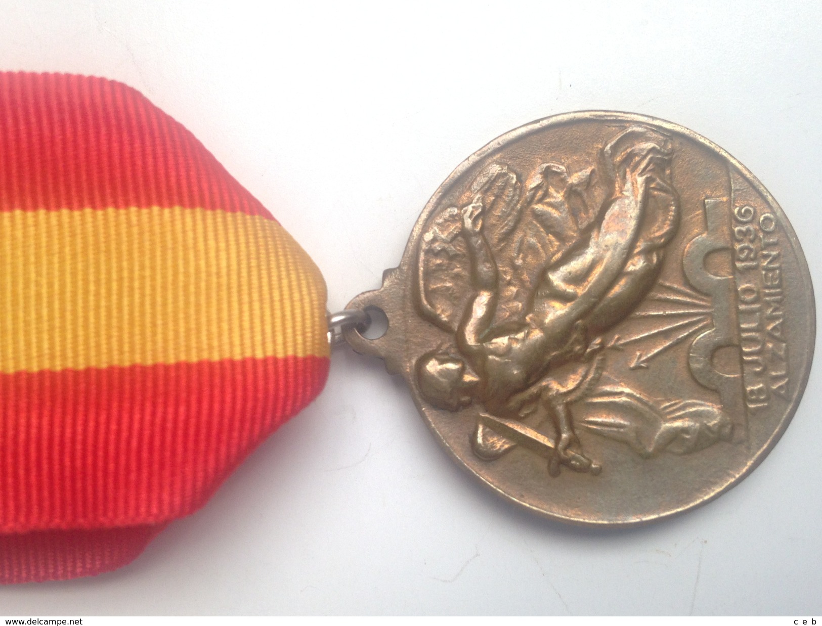 Medalla Alzamiento Y Victoria. España. Ejército Nacional. 1936-1939. Guerra Civil Española - Spagna