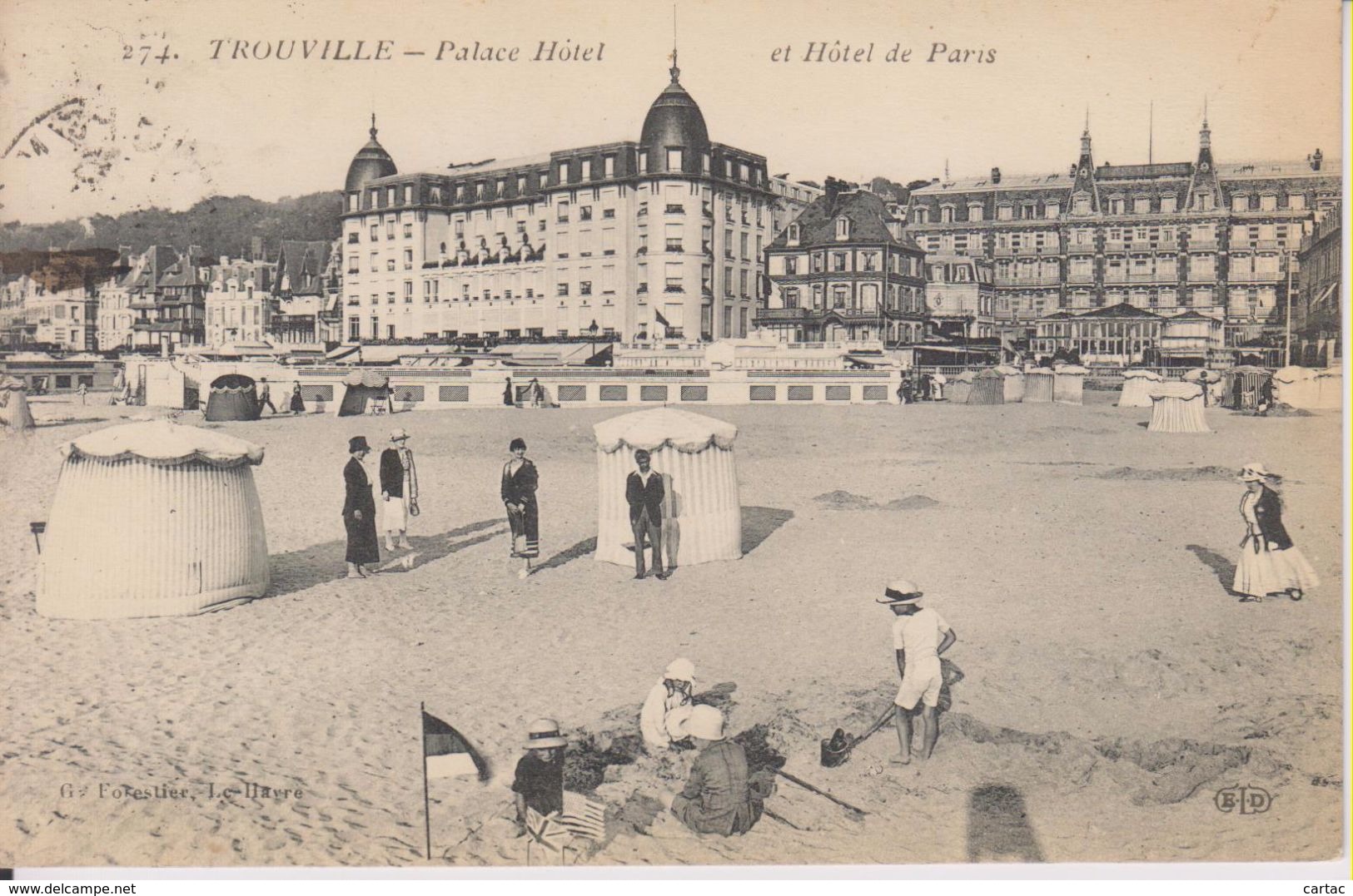 D14 - TROUVILLE - PALACE HOTEL ET HOTEL DE PARIS - Trouville