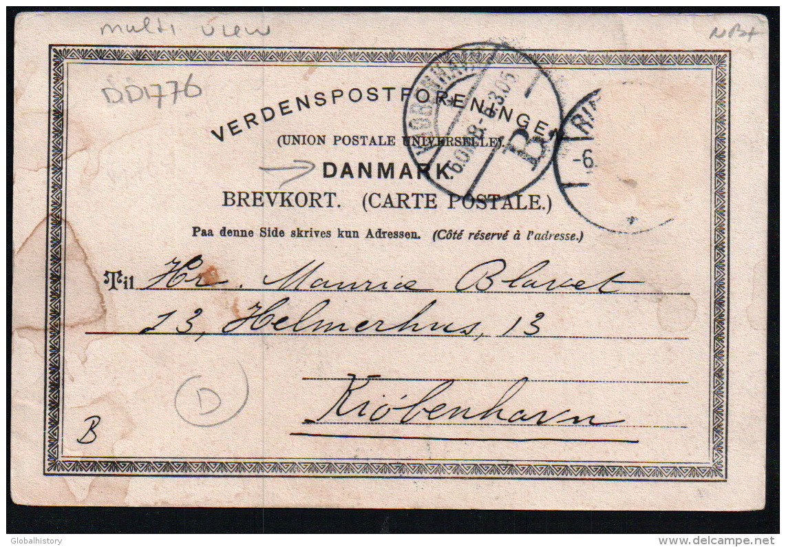 DD1776   DENMARK  RINGSTAD MULTI VIEW  POSTCARD - Denemarken