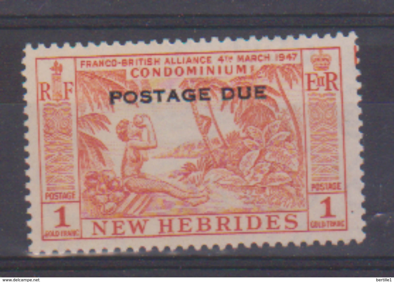 NOUVELLES HEBRIDES             N° YVERT  TAXE 45  NEUF SANS CHARNIERES  ( N 338 ) - Impuestos