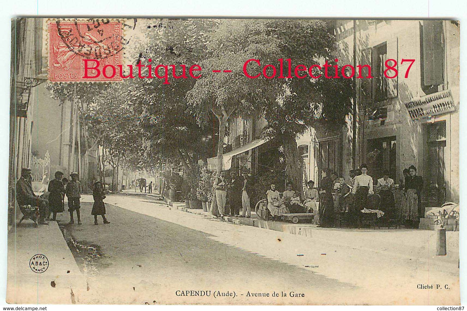 11 - CAPENDU - VISUEL RARE < AVENUE De La GARE - Capendu