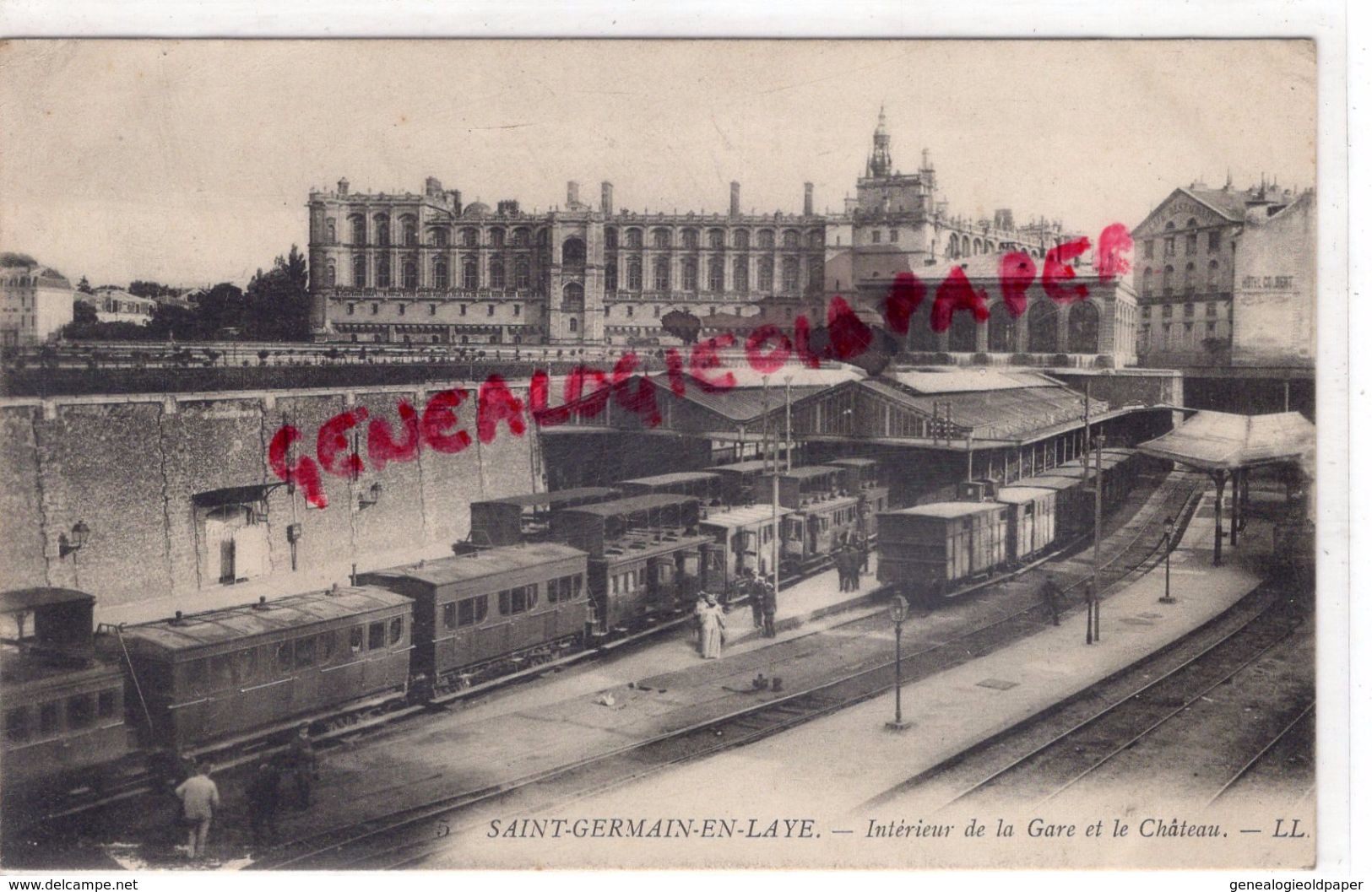 78 -ST SAINT GERMAIN EN LAYE- INTERIEUR DE LA GARE ET LE CHATEAU - St. Germain En Laye