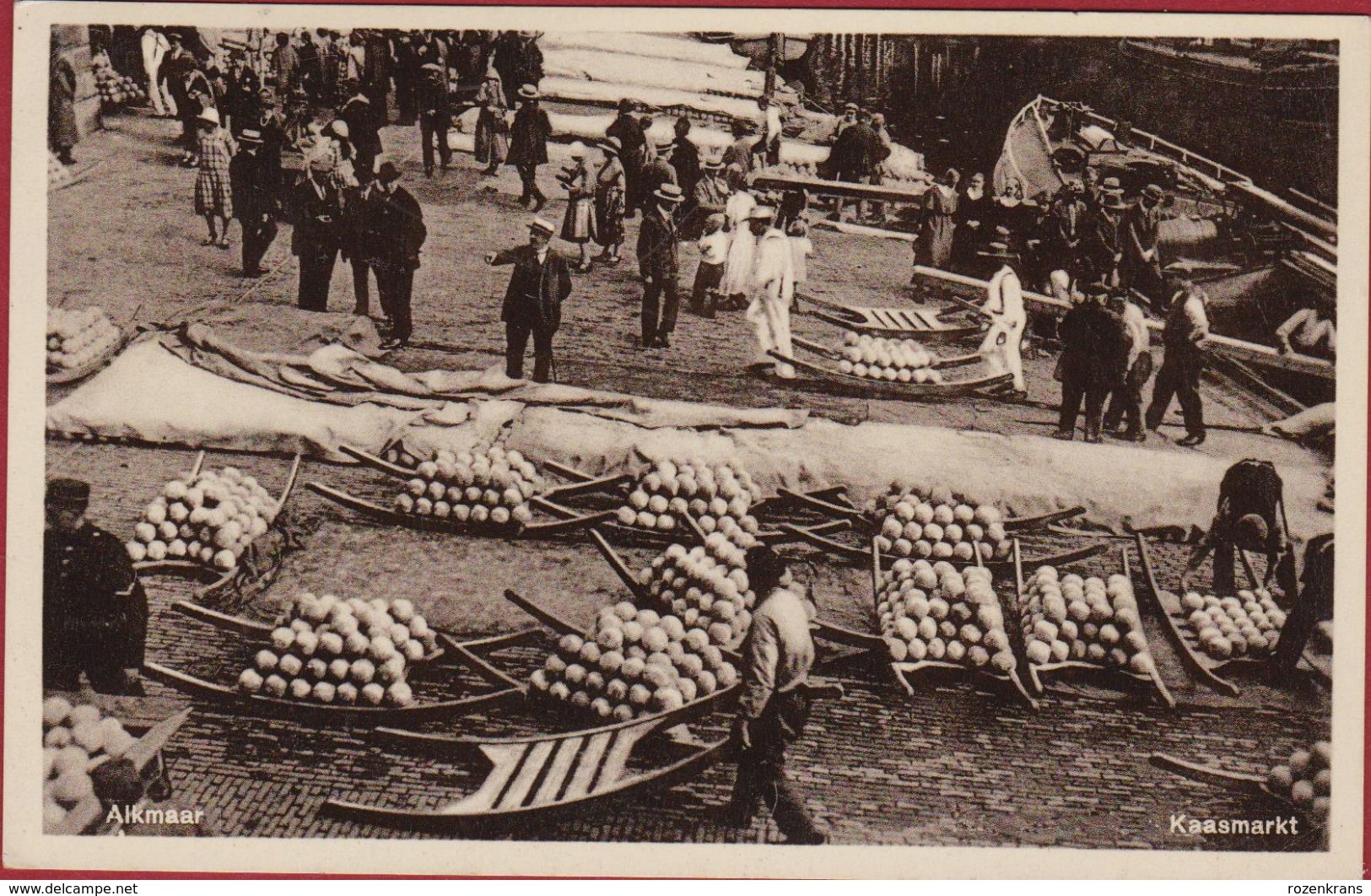 Alkmaar Kaasmarkt Cheese Market Folklore Kaas Fromage Noord-Holland 1936 - Alkmaar