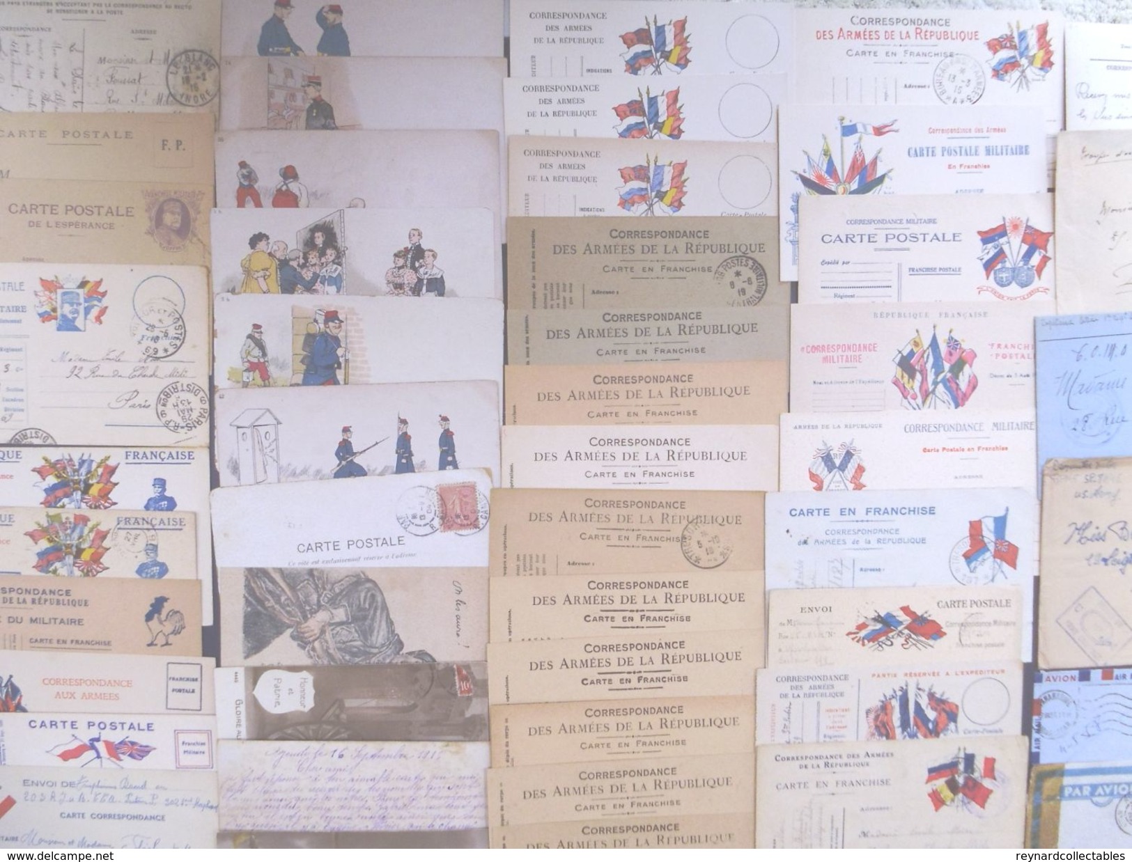 **REDUCED*France Military Postal History Colln(280+).1900s-1991 Daguet.Carte En Franchis, FM,Ravitaillement,Vietnam++ - Collections