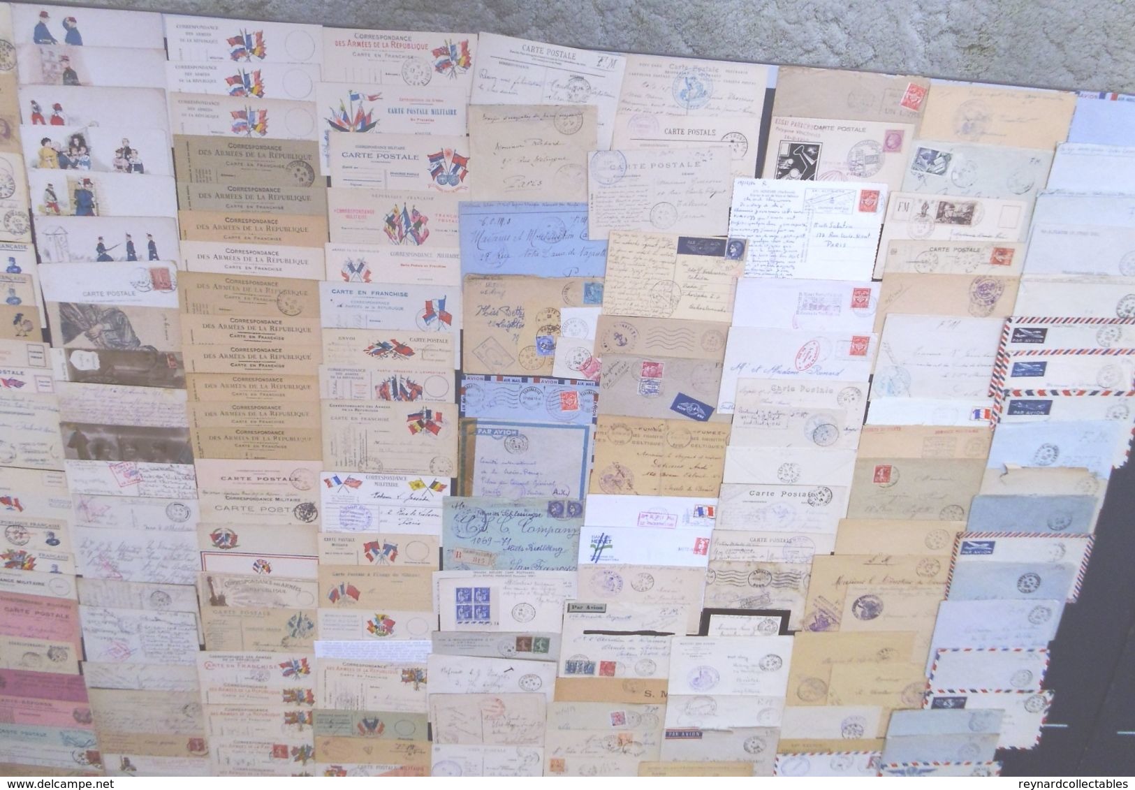 **REDUCED*France Military Postal History Colln(280+).1900s-1991 Daguet.Carte En Franchis, FM,Ravitaillement,Vietnam++ - Collections