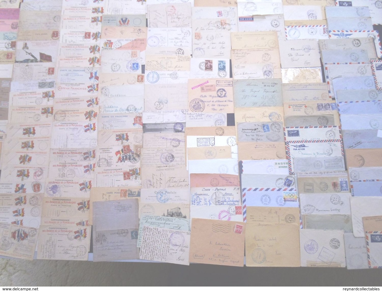 **REDUCED*France Military Postal History Colln(280+).1900s-1991 Daguet.Carte En Franchis, FM,Ravitaillement,Vietnam++ - Verzamelingen