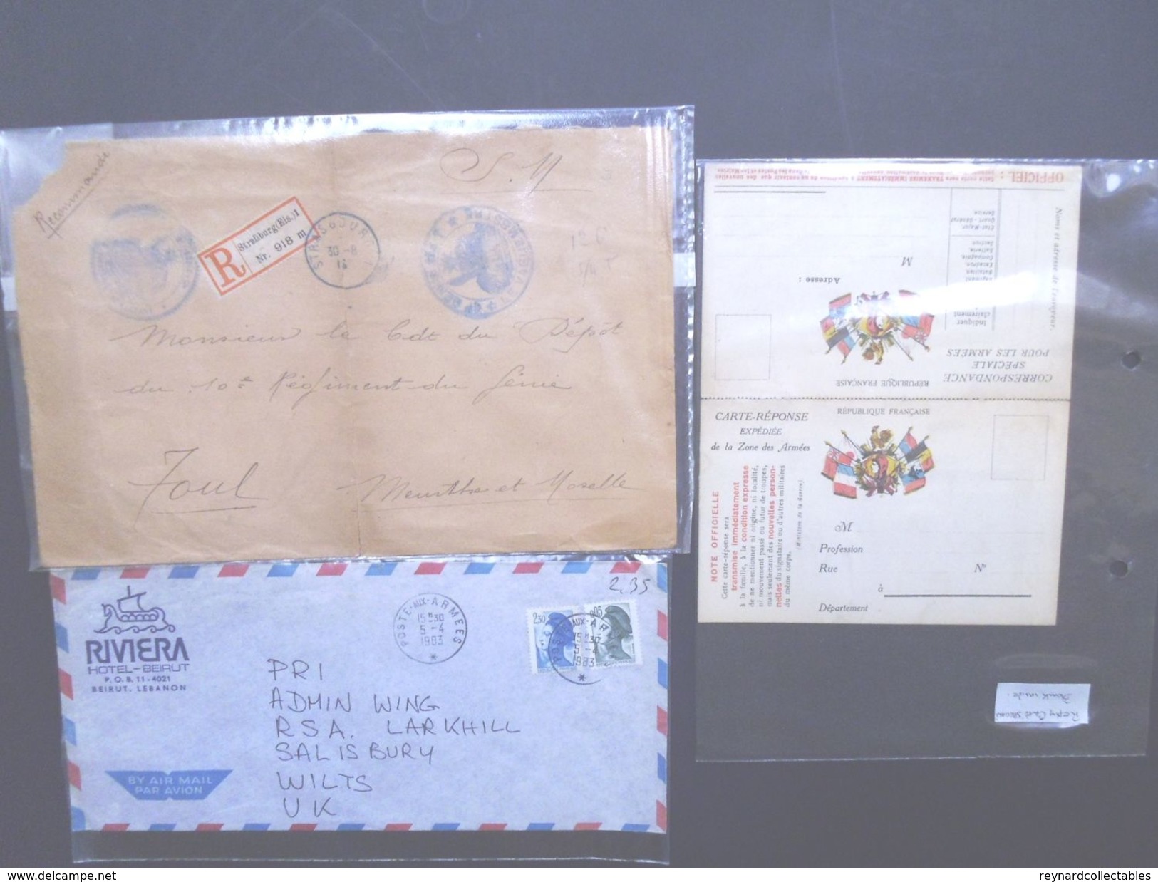 **REDUCED*France Military postal history colln(280+).1900s-1991 Daguet.Carte en Franchis, FM,Ravitaillement,Vietnam++