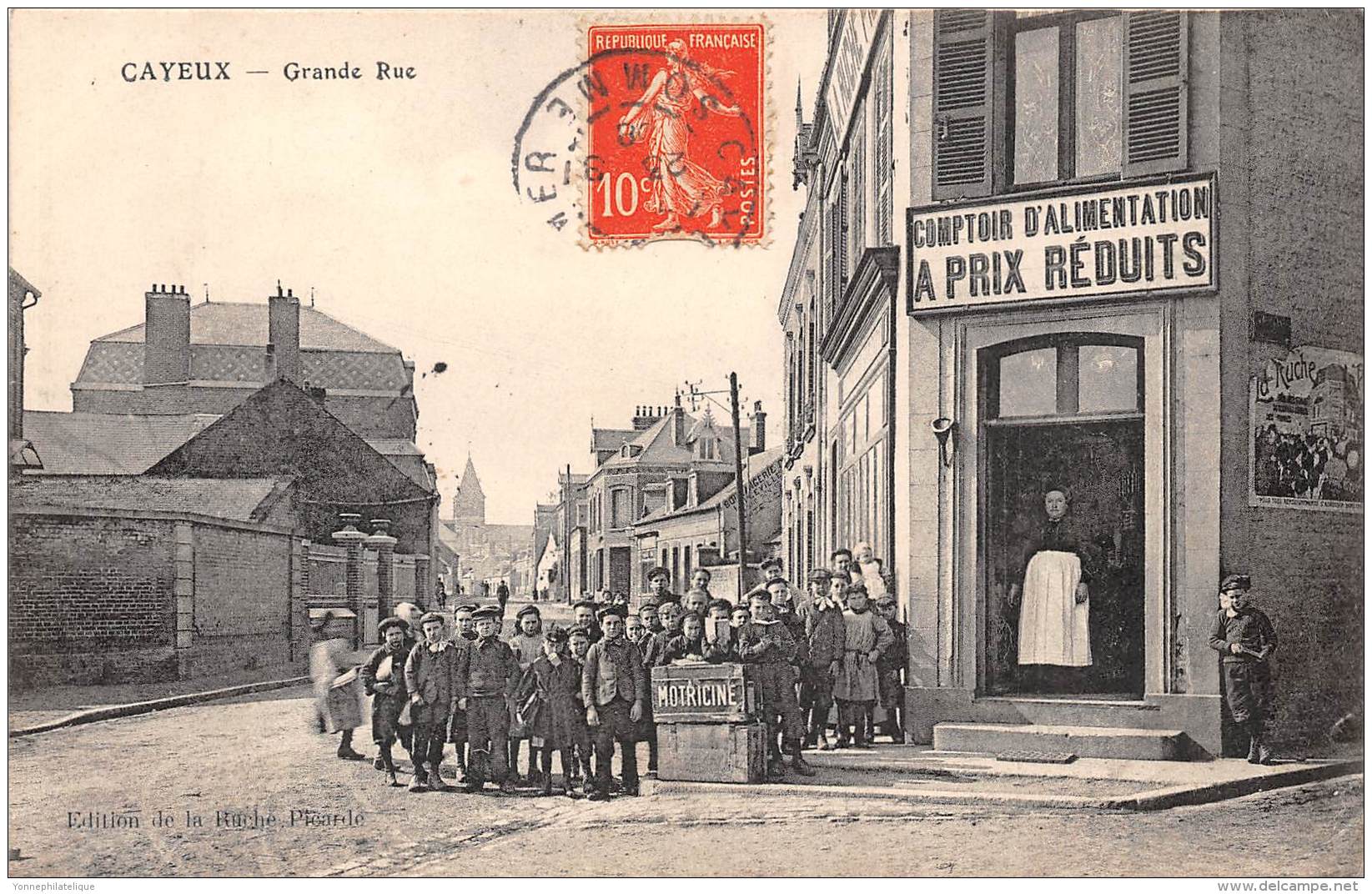 80 - SOMME / Cayeux Sur Mer - 80218 - Grande Rue - Comptoir D' Alimentation - Beau Cliché Animé - Cayeux Sur Mer