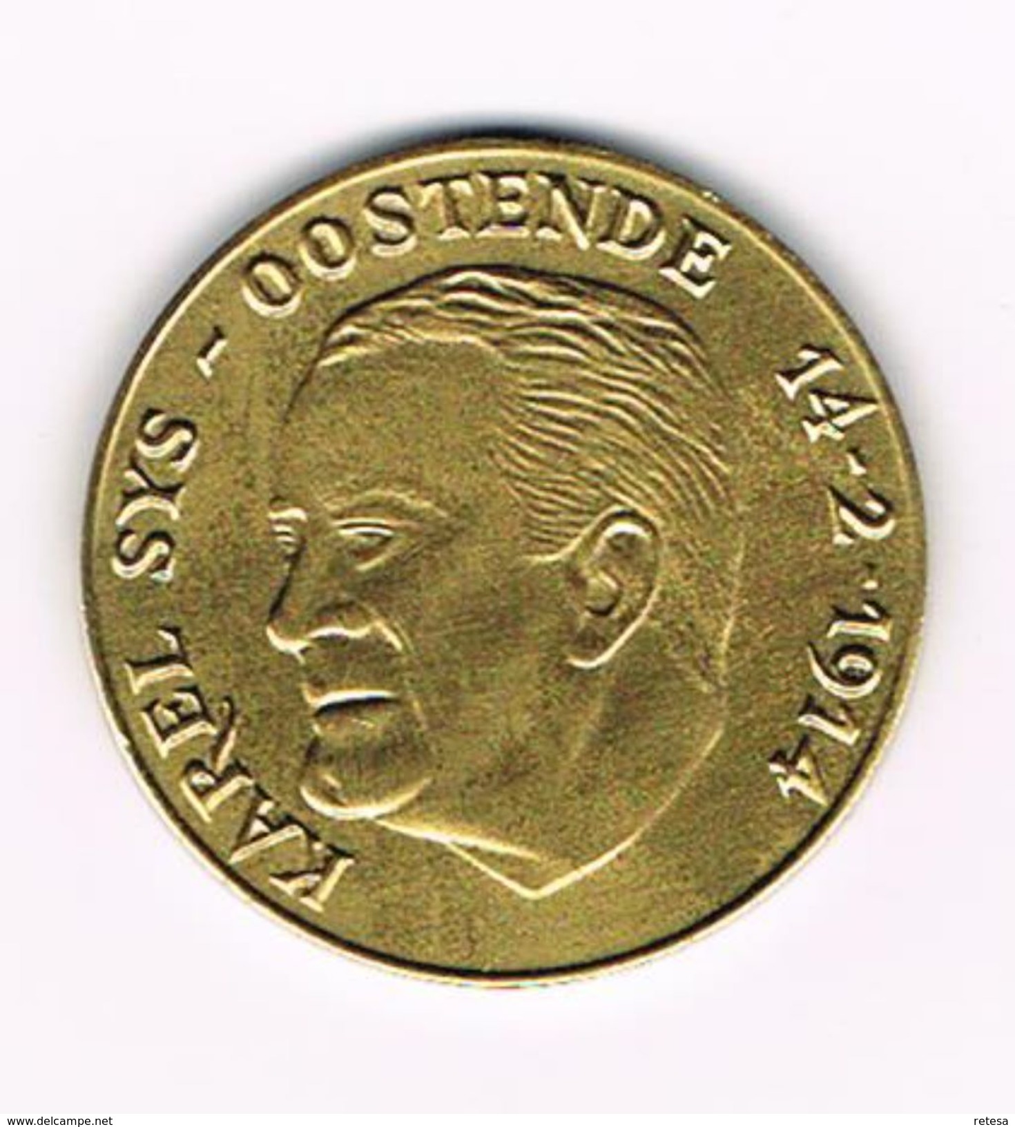 ) OOSTENDE  KAREL SYS 100 FRANK  1980 - Tokens Of Communes