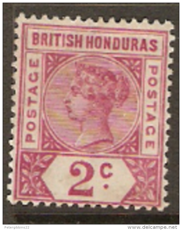 British Honduras 1891 52 2c  Mounted Mint - Honduras Britannique (...-1970)