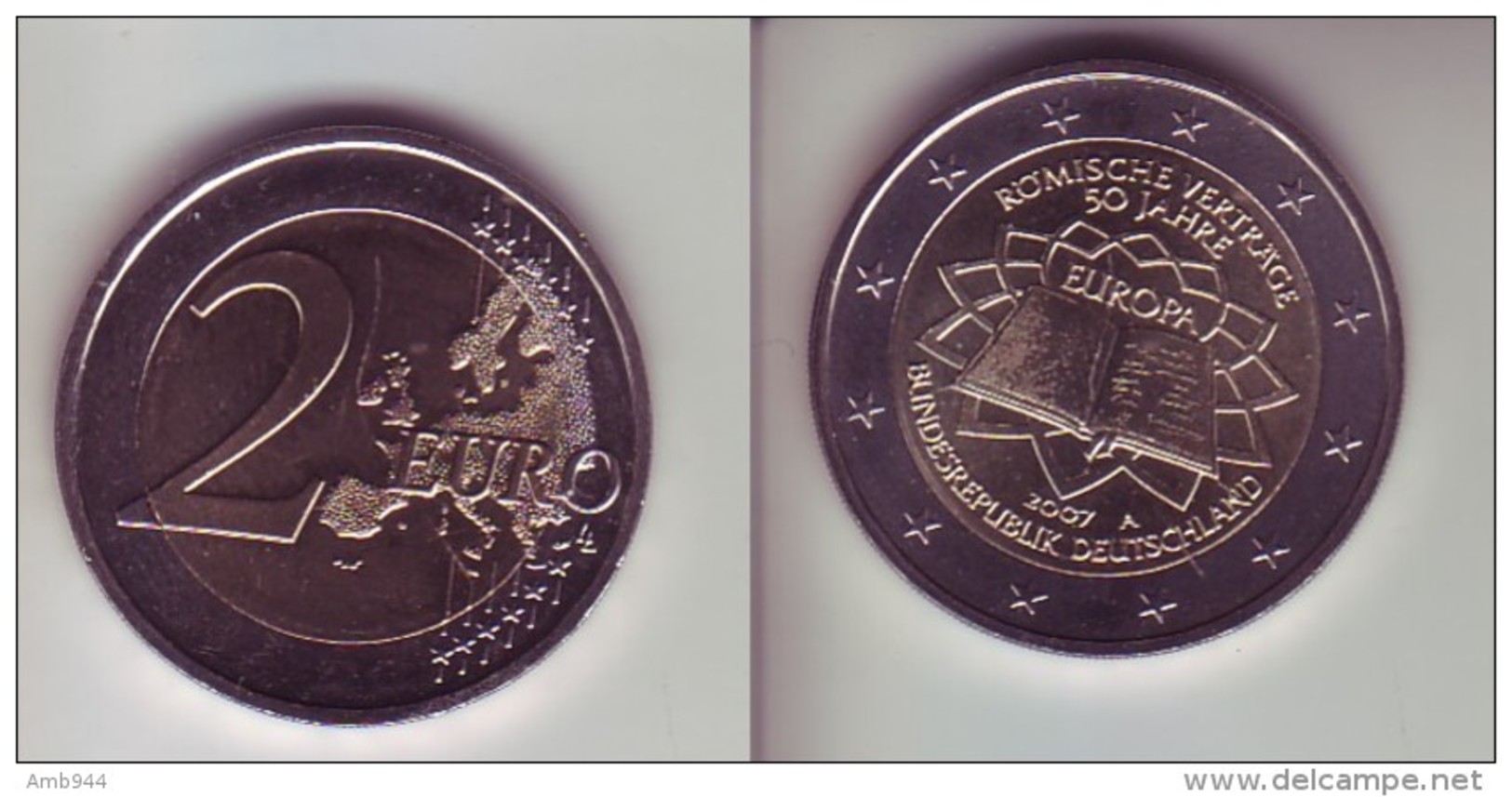 Germania - 2 Euro Commemorativo 2007 - Trattato Di Roma  Zecca A - Germania