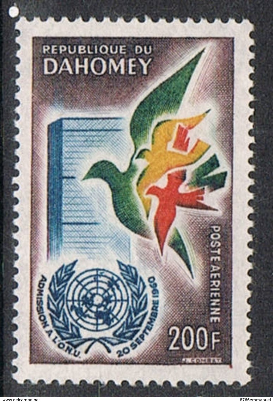 DAHOMEY AERIEN N°20 N* - Benin – Dahomey (1960-...)