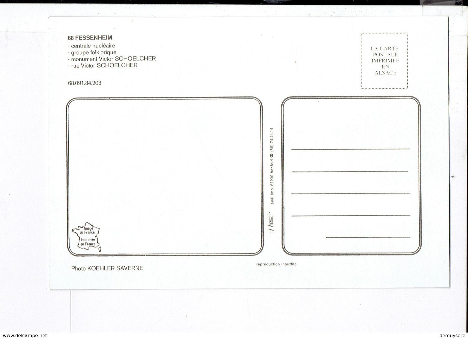 41735 - FESSENHEIM CENTRALE NUCLEAIRE - Fessenheim