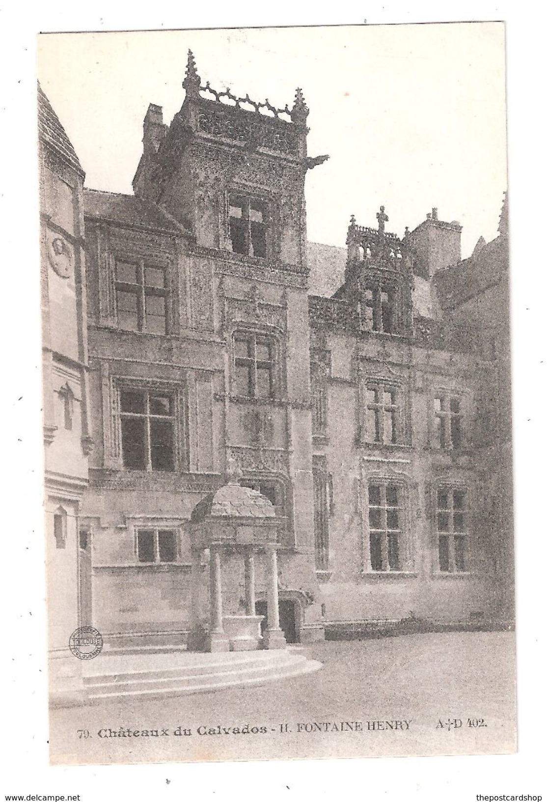 CPA Chateaux Du Calvados. FONTAINE-HENRY No.79 Non Voyage Acheter Immédiatement - Autres & Non Classés