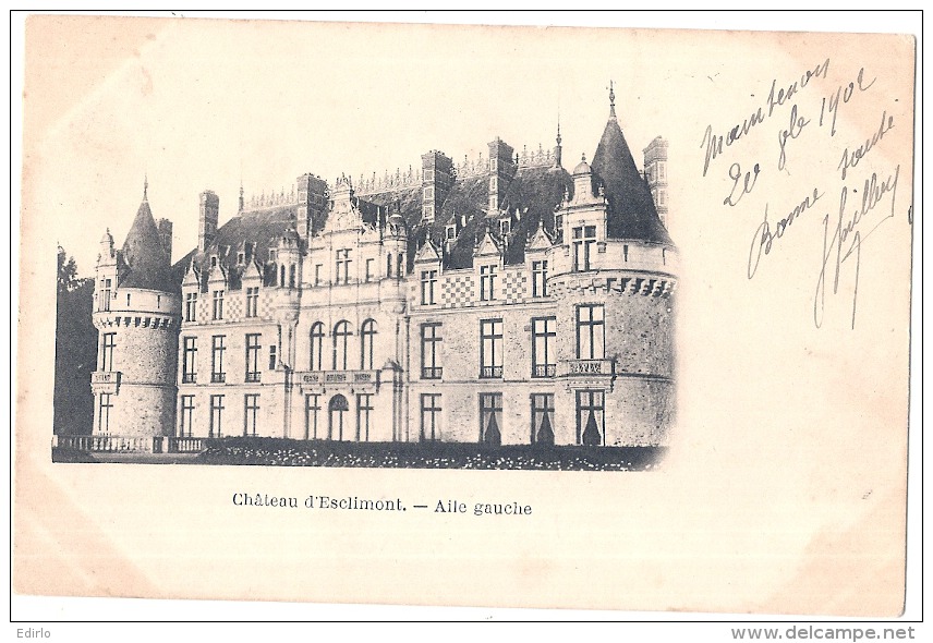 --- - 28 -----   Château D'Esclimont Aile Gauche  Précurseur Neuf TB - Autres & Non Classés