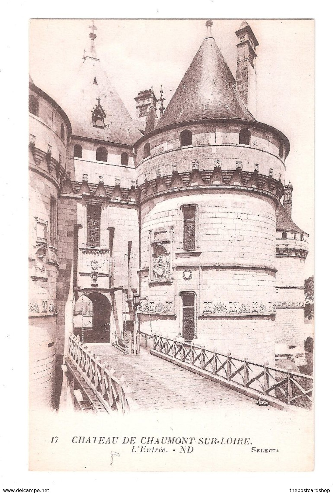 CPA 41 CHATEAU DE CHAUMONT SUR LOIRE L'ENTREE  No.17 Non Voyage Acheter Immédiatement - Autres & Non Classés