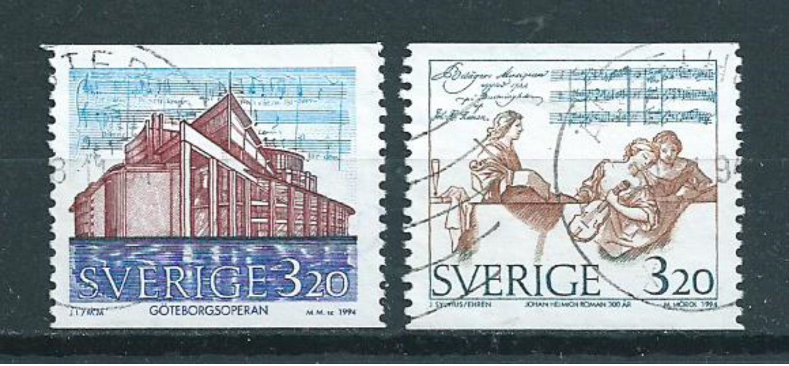 1994 Sweden Complete Set New Opera House Used/gebruikt/oblitere - Gebruikt