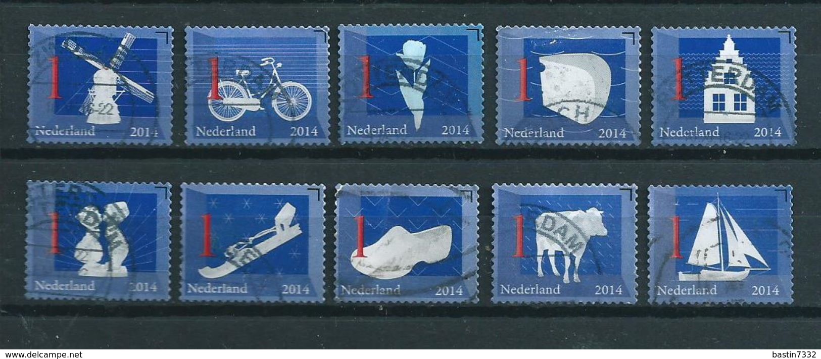 2014 Netherlands Complete Set Iconen Used/gebruikt/oblitere - Gebruikt