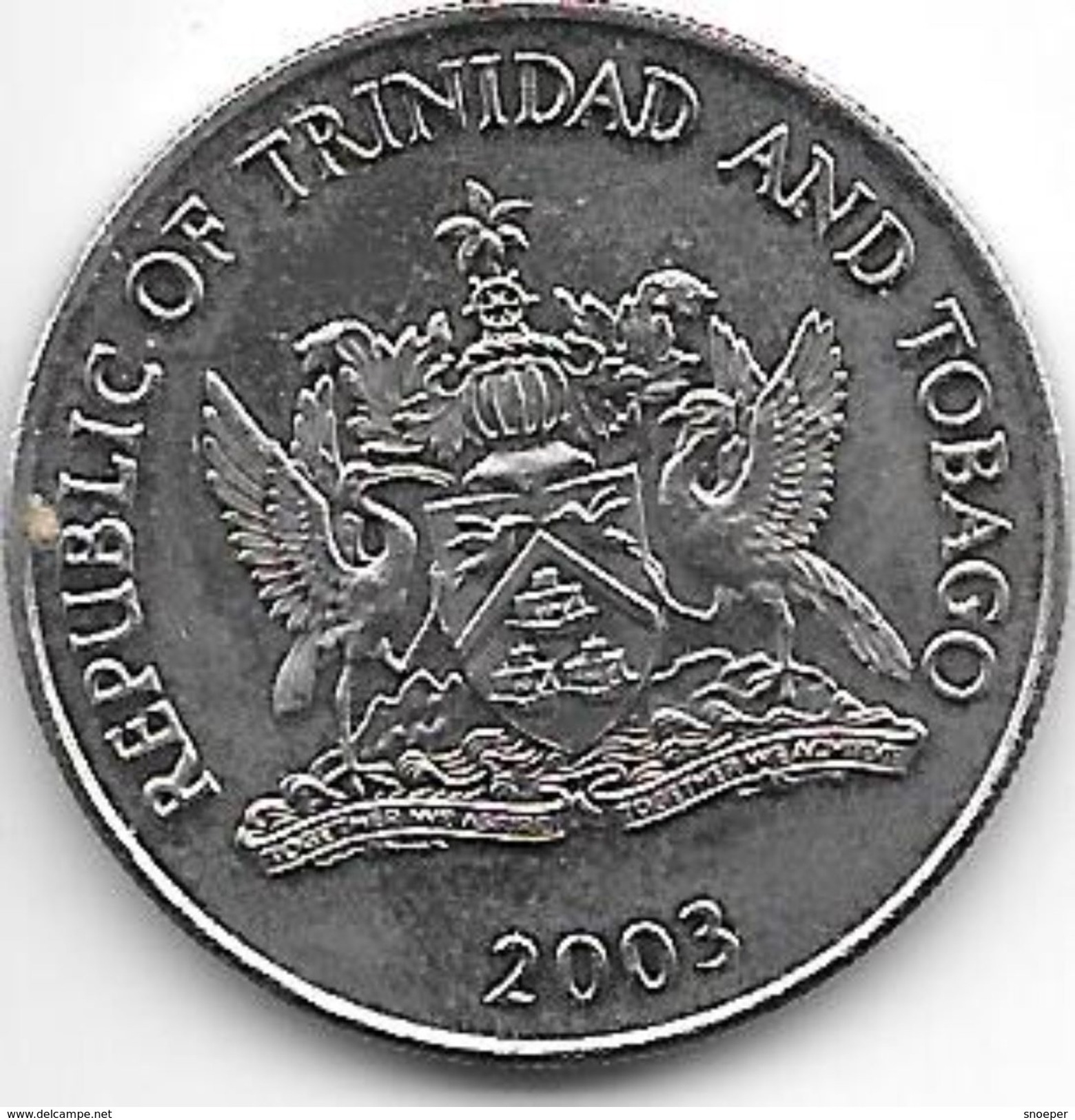 *trinidad & Tobago 50 Cents  2003 Km 33  Bu - Trinité & Tobago