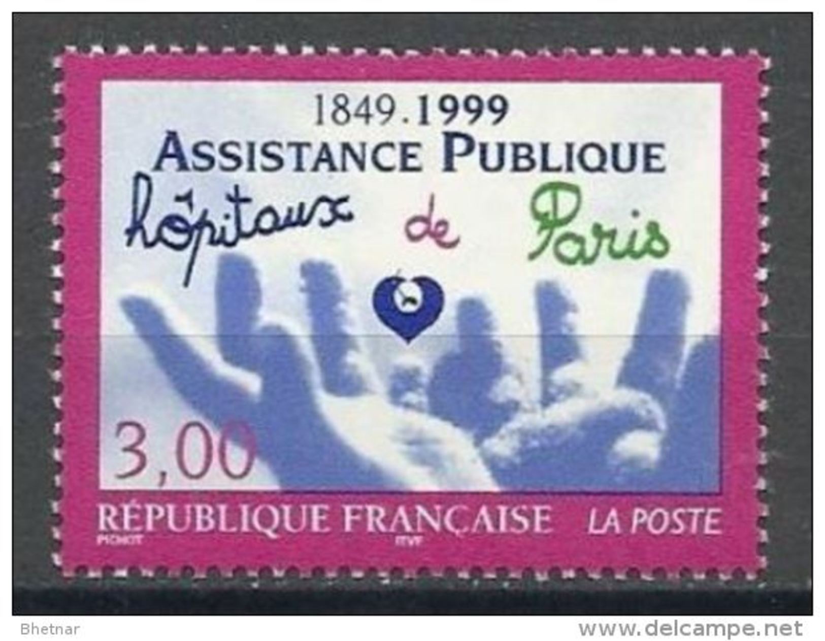 FR YT 3216 " Assistance Publique " 1999 Neuf** - Unused Stamps