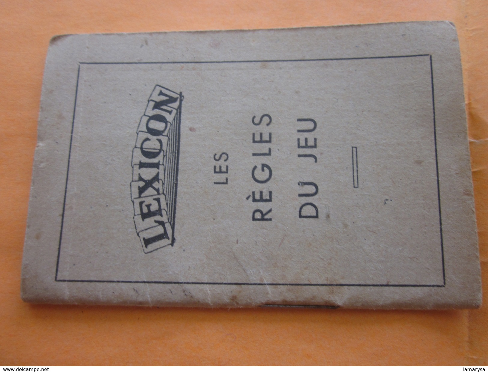 Cartes Jeu de Lettres LEXICON Miro 1937 avec carnet de la Règle du Jeu et Boite d'origine(complet 51+3 cartes)