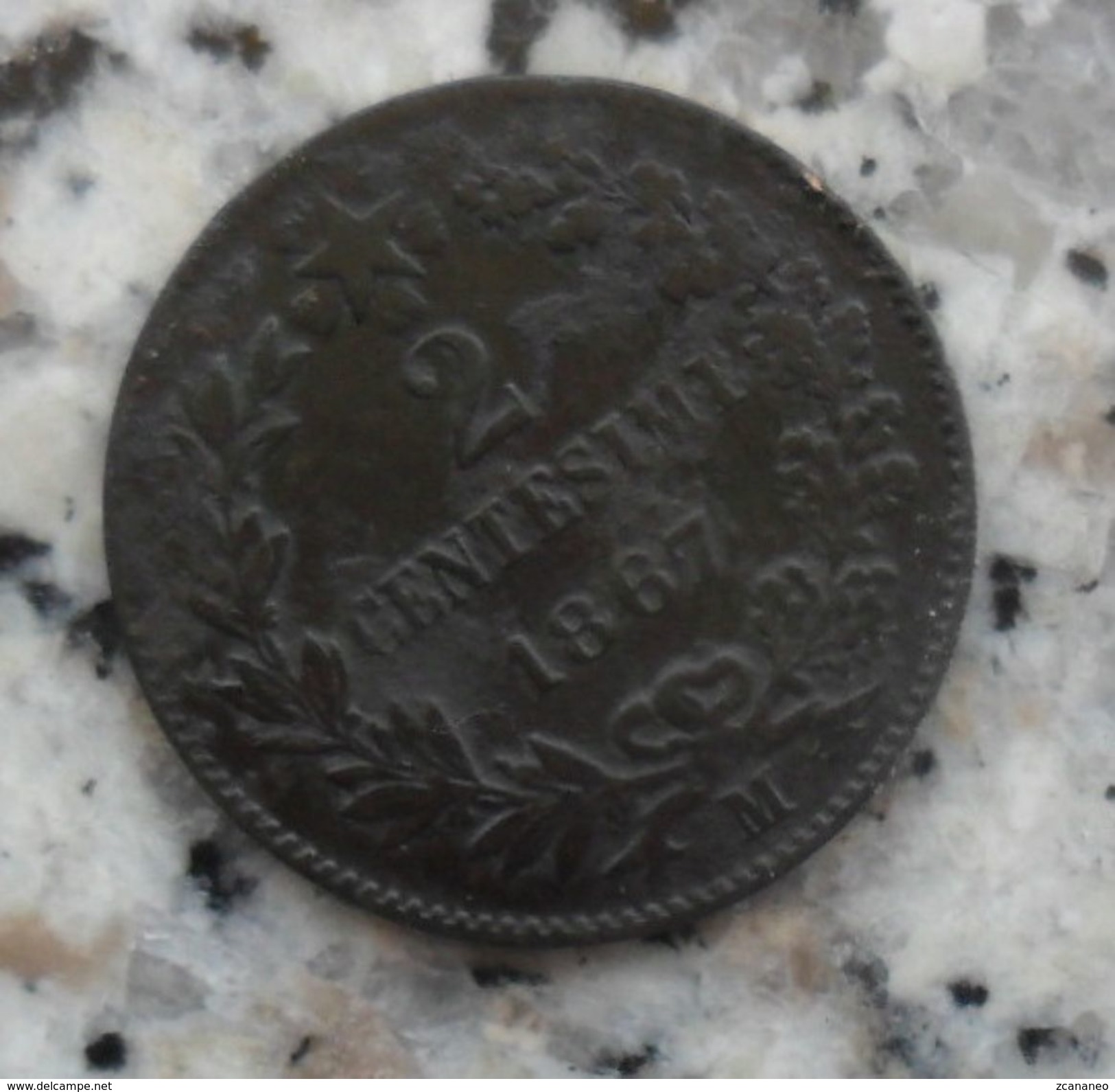 2 CENTESIMI DEL 1867 MILANO DEL REGNO D'ITALIA VITTORIO EMANUELE II° - - 1861-1878 : Vittoro Emanuele II