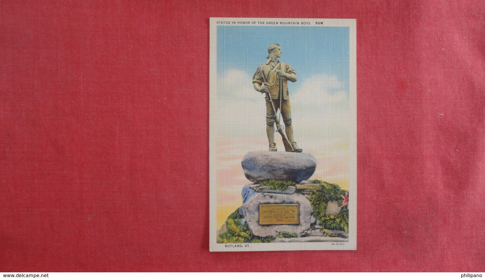 - Statue In Honor Of Green Mountain Boys  Vermont > Rutland> Ref 2644 - Rutland